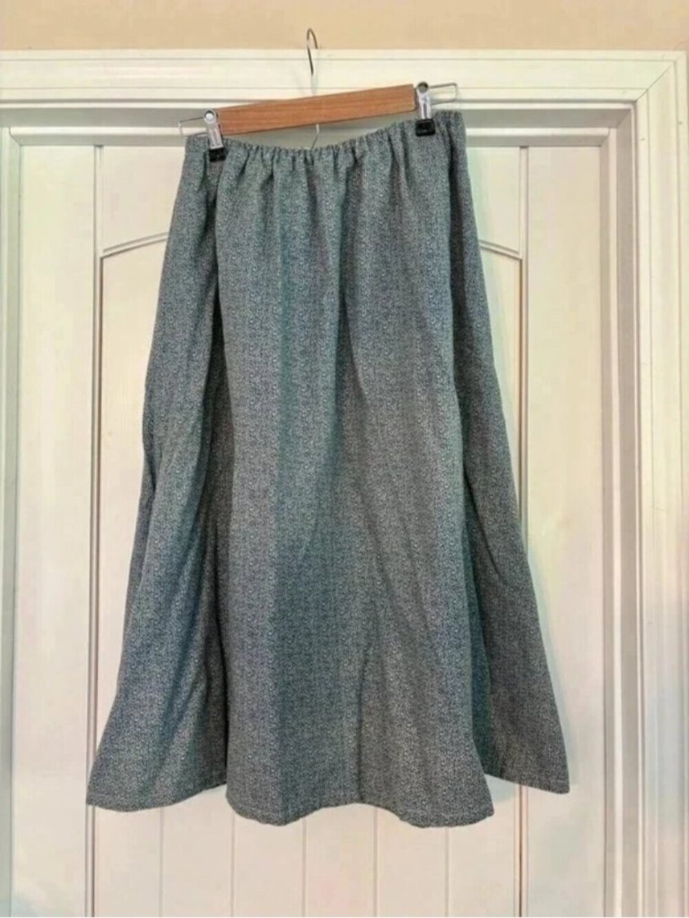 Handmade blue floral print skirt